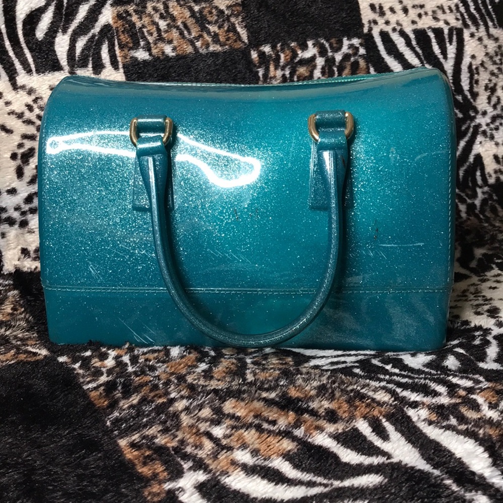 👜 Turquoise jelly bag 👜